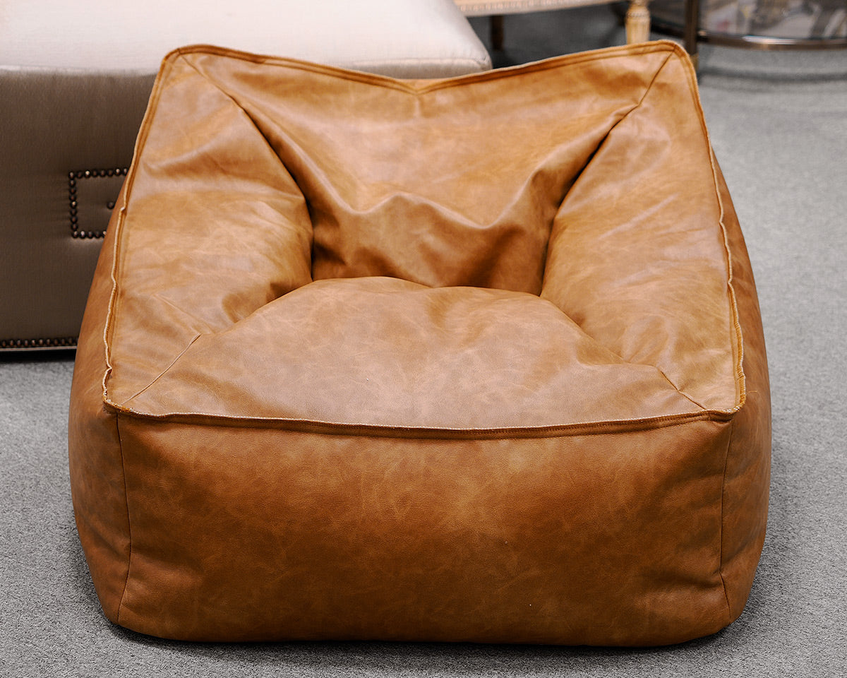 Pottery Barn Teen Vegan Leather Bean Bag Lounger