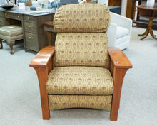 Stickley Bustle Back Cherry Bow Arm Morris Reclining Chair