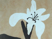 Pair of Flower  Prints In Black Frame Under Glass