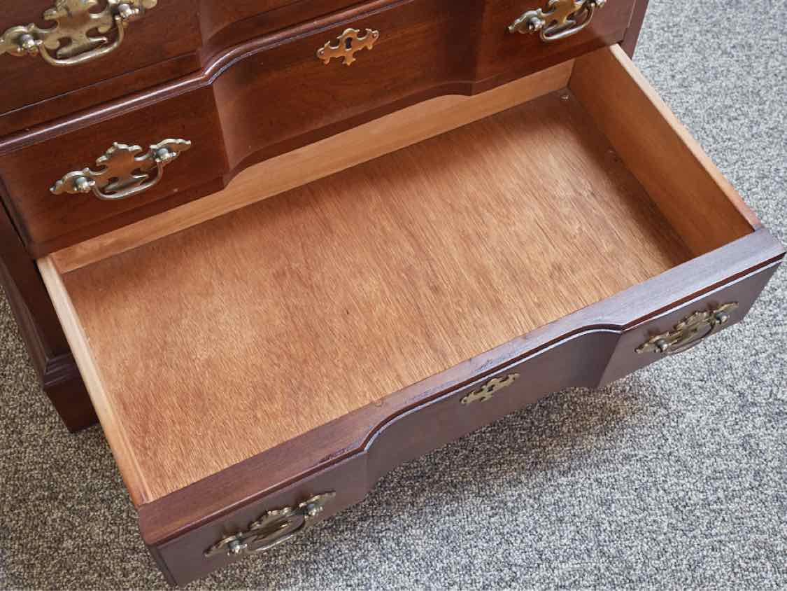 Solid Cherry Chippendale Style 3 Drawer  Nightstand