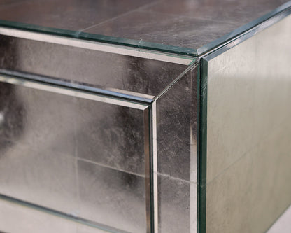 Restoration Hardware Antique Mirrored Accent Table