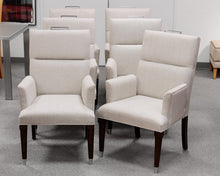 Set of 6 Custom Vangaurd Upholstered Dining Chairs