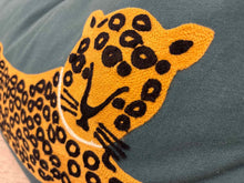 Rifle Paper Embroidered Leopard Accent Pillow