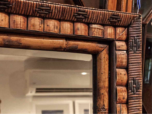 Rattan Framed Mirror