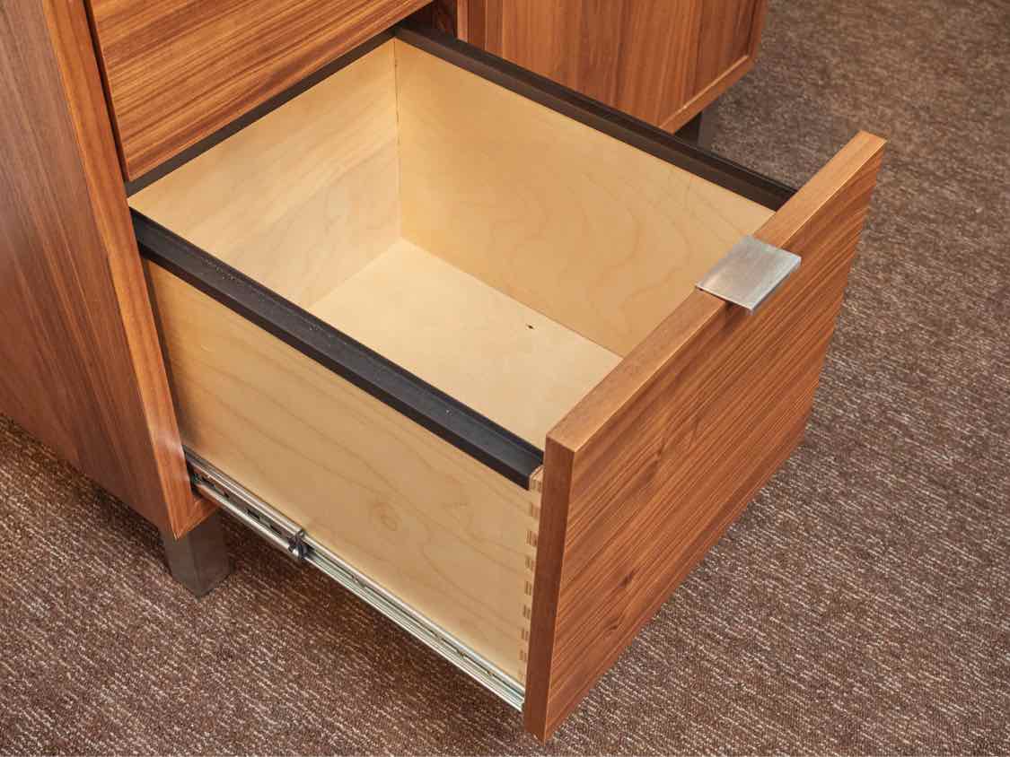 Room & Board  Walnut ' Copenhagen' 1 Drawer/ File Drawer & Door Office Console