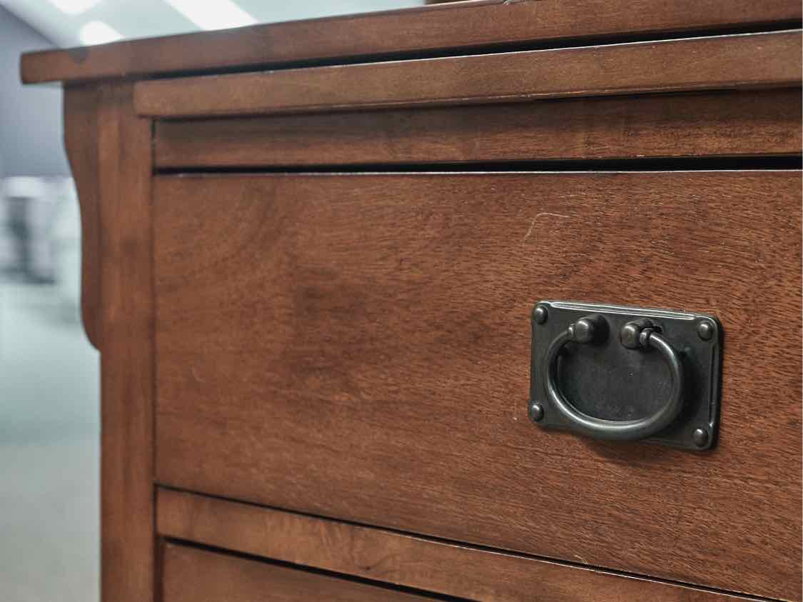 Pair of Coaster Mission Style 3-Drawer Bedside Chests in Dark Finish