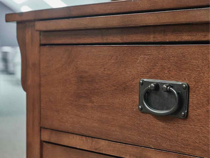 Pair of Coaster Mission Style 3-Drawer Bedside Chests in Dark Finish