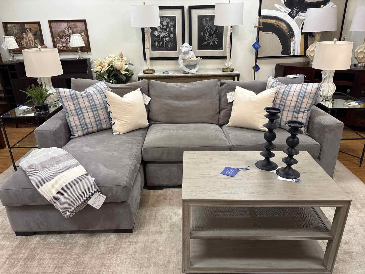 Crate & Barrel 'Axis' 2-Piece Sectional
