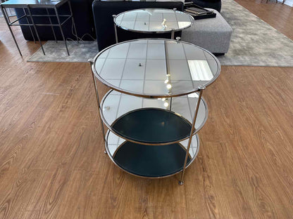 Worlds Away Pair of 3-Tier Side Tables