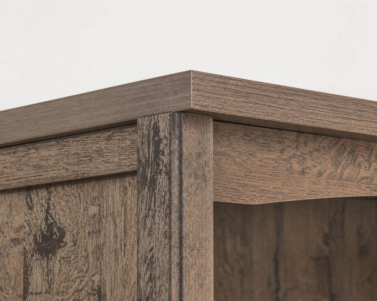 1 Drawer 2 Door Coffee Oak Finish Bookcase