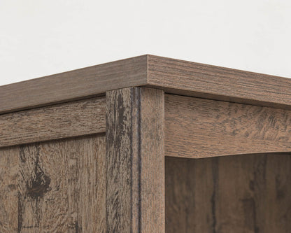 1 Drawer 2 Door Coffee Oak Finish Bookcase