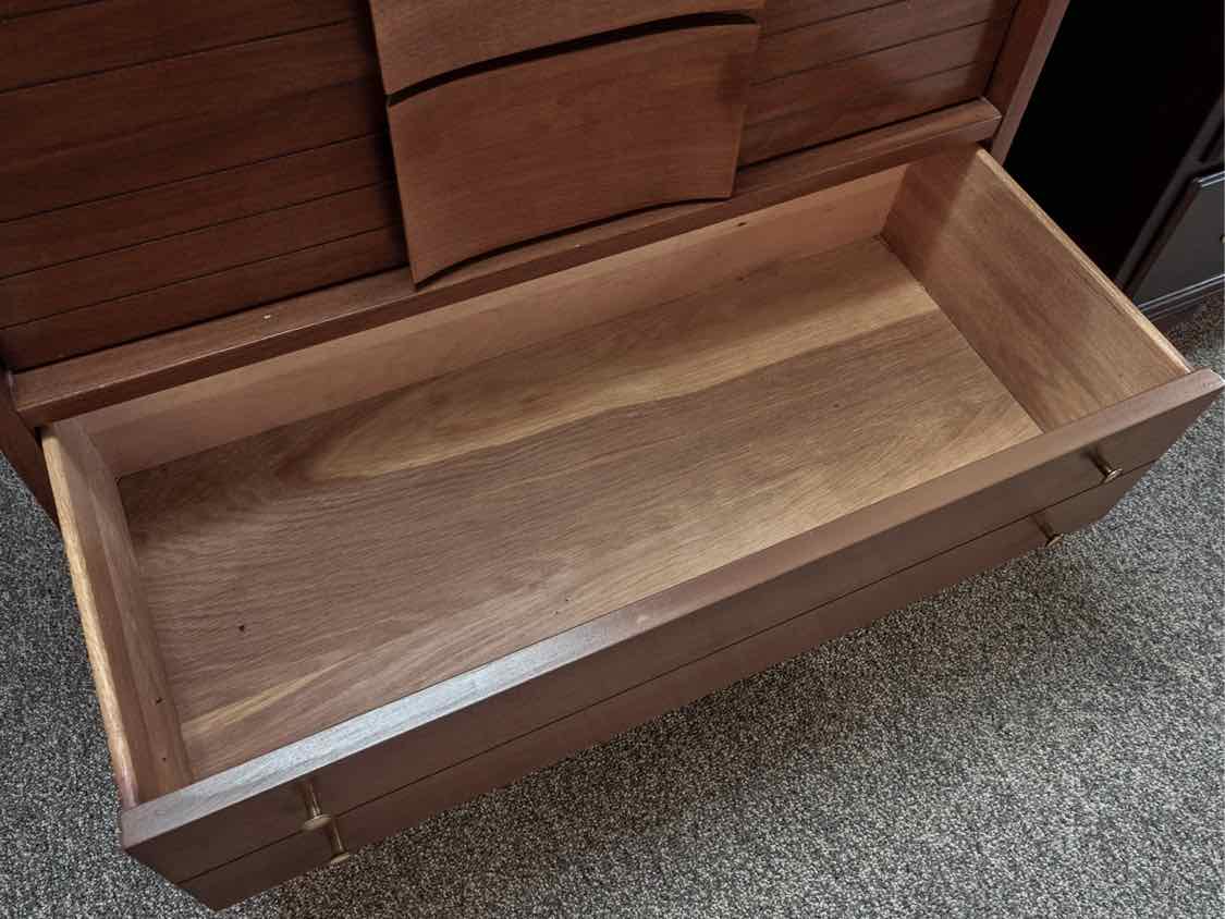RWay Light Cherry MCM Five Drawer Chest