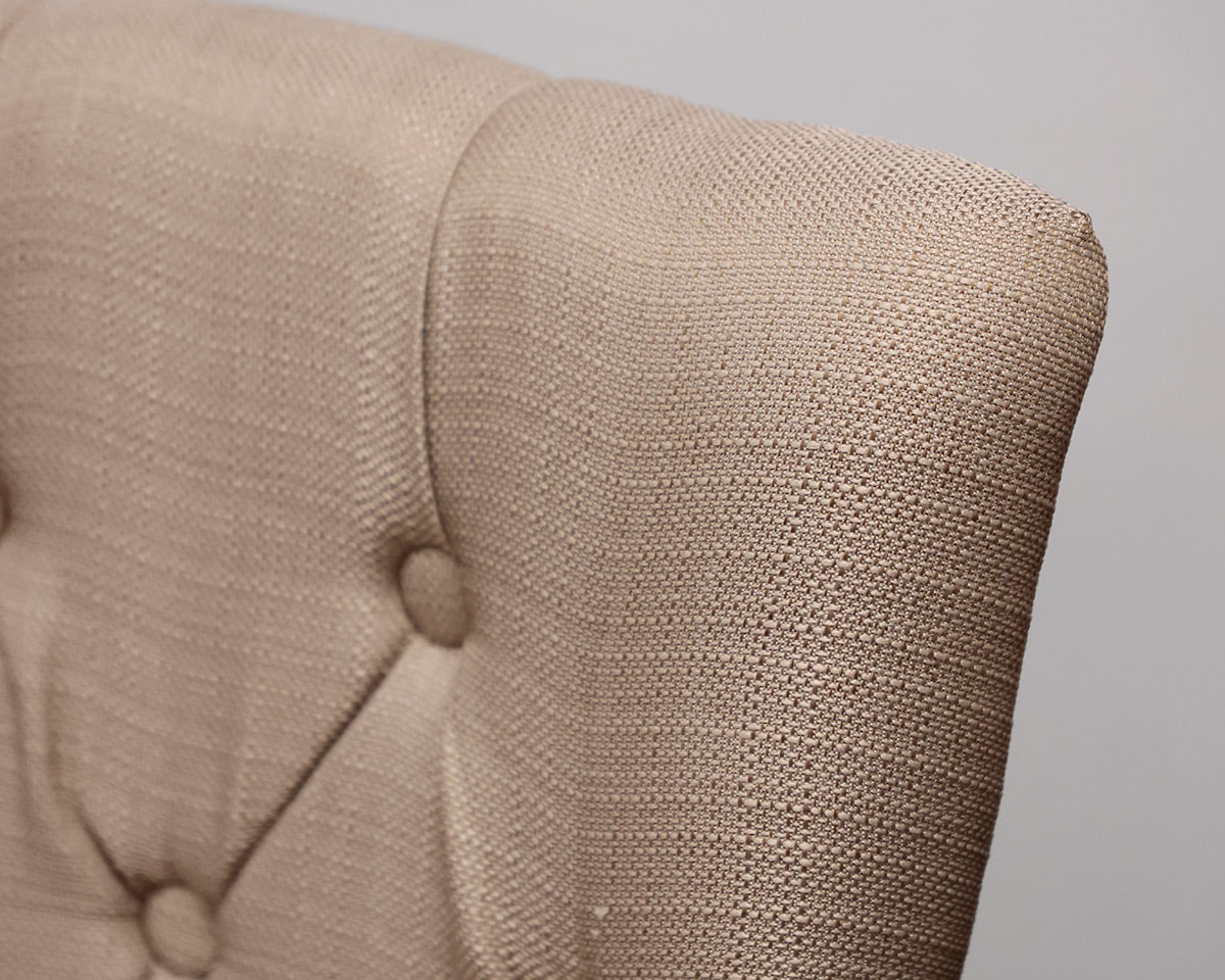 Pair of Tufted Upholstered Host and Hostess Chairs