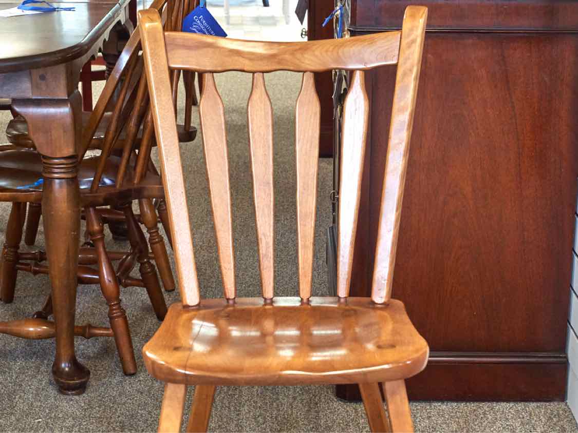 Maple Drop Leaf Table & Set of Four Slat Back Chairs
