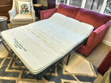 Klausner Full Sleeper in Pomegranate Microfiber Upholstery