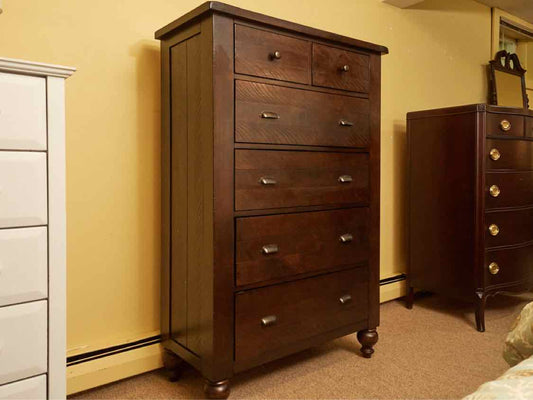 Amish 6 Drawer Ash In Espresso Finish Chest