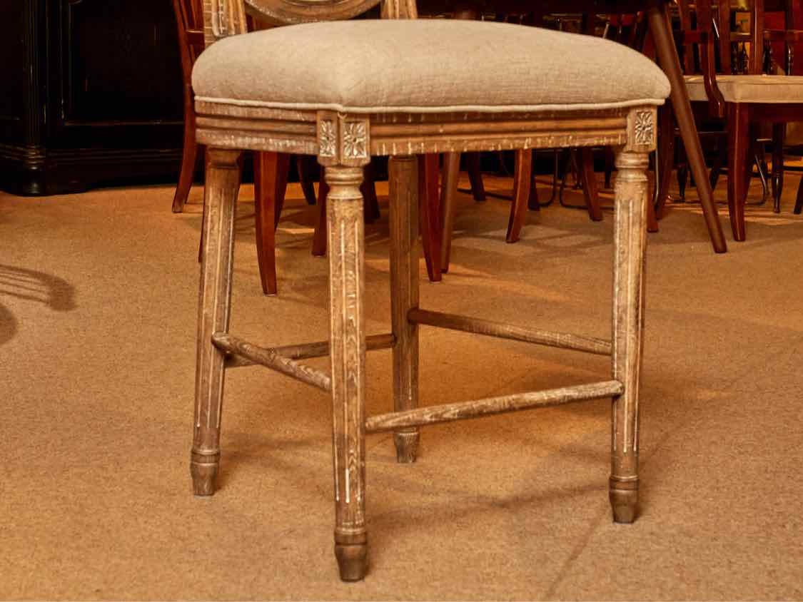 Rustic Driftwood Finish High Top Table &  6 Chair Set