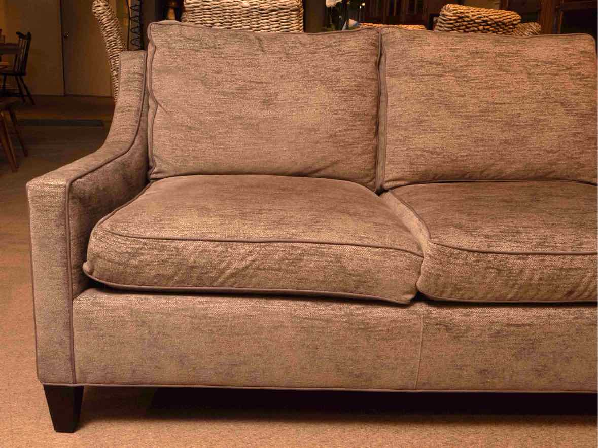 Highland House  Slope Arm Grey Fleck Upholstered Loveseat