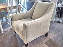 Lee Industries  Beige Upholstered Chair & Ottman On Casters