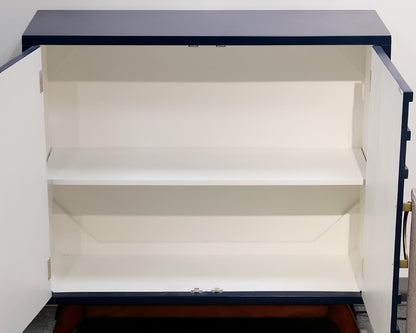 Navy Blue Two-Door Console