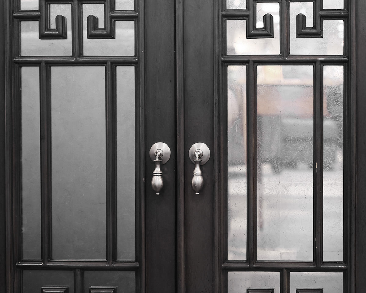 Smokey Gray Mirrored Sideboard