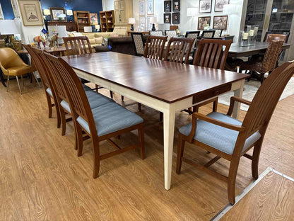 Ethan Allen Dual Tone Table & Chair Set