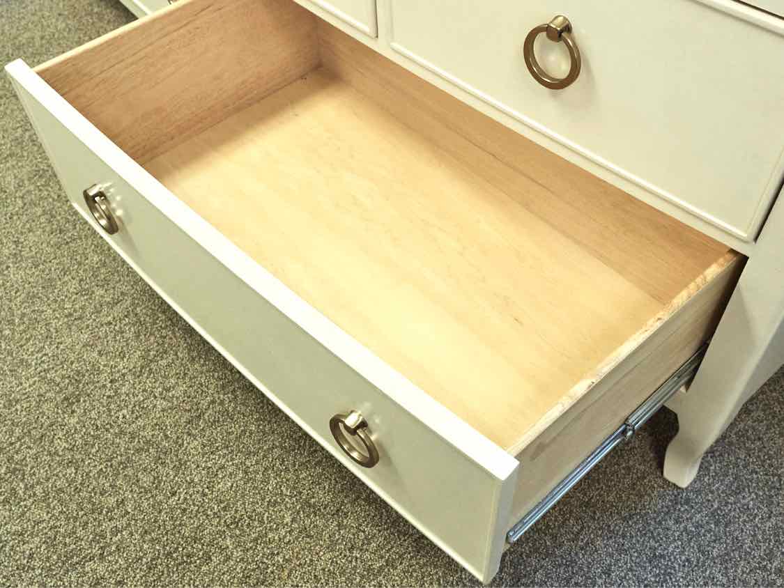 Bernhardt Ivory Nine Drawer Dresser