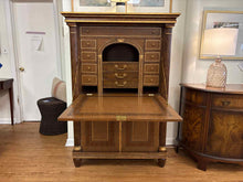 Maitland-Smith Biedermeier-Style Leather Secretary Desk