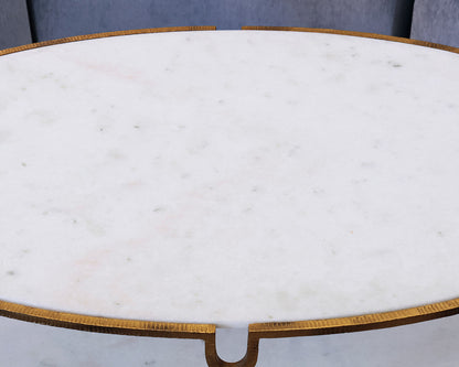 Global View Iron and Stone Cocktail Table