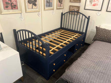 Pottery Barn Navy Twin Bed