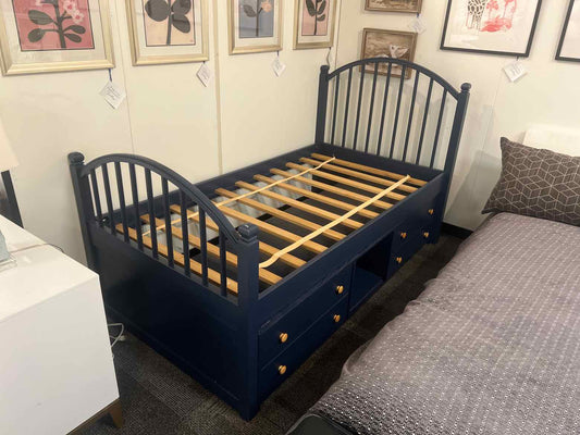 Pottery Barn Navy Twin Bed