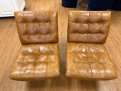 Pair of MCM Leather Chairs