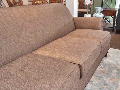 Thomasville 3 Cushion Tweed Blend Upholstered Includes 4 Toss Pillows  Sofa