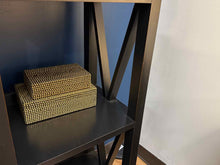 Black Distressed Etagere