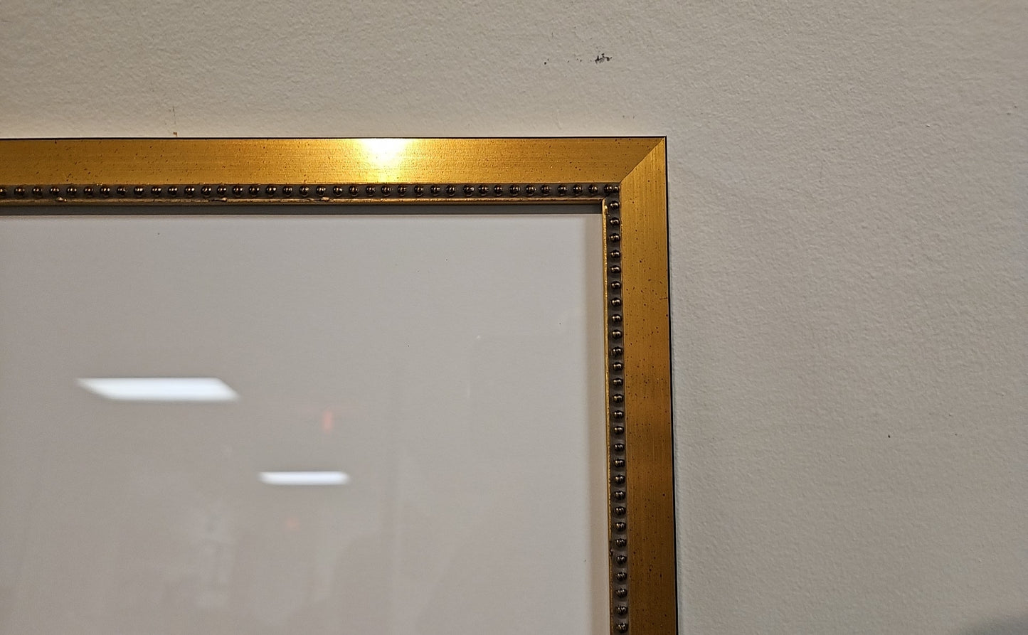'Emerging B' Abstract in Antique Gold Frame