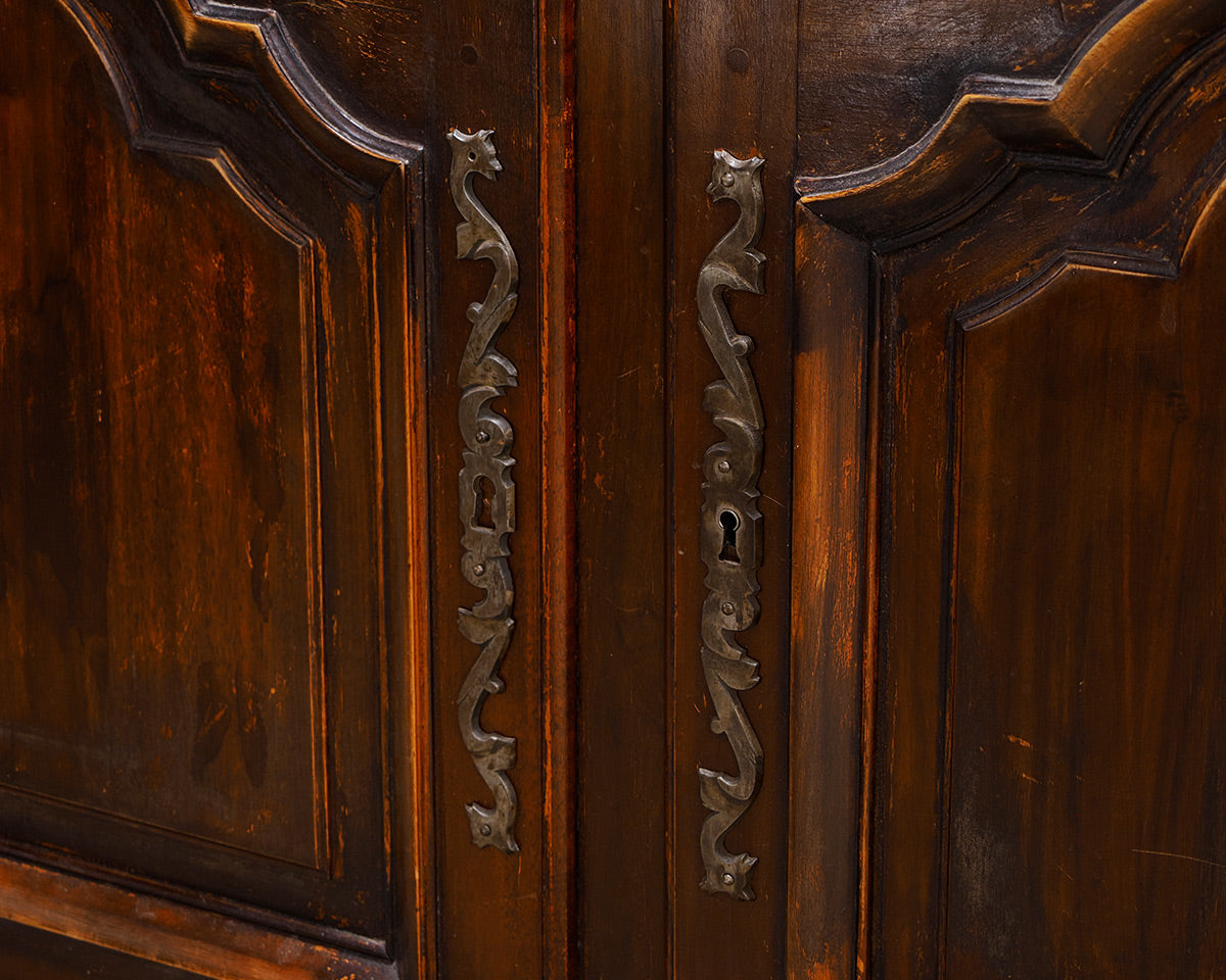 French Country Style Mahogany Sideboard