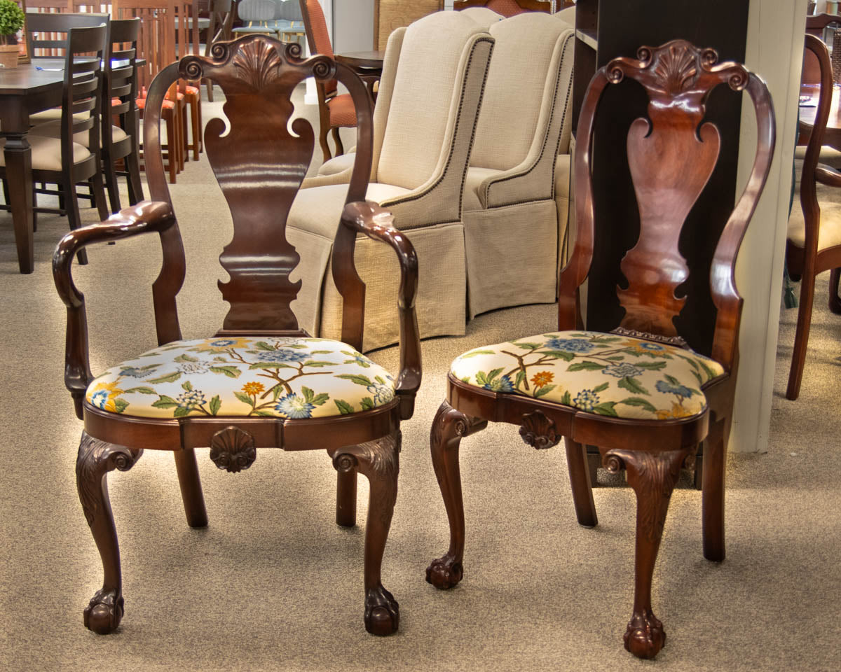 Kindel Mahogany Dining Table & Set of Six Chairs