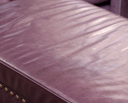 Duralee Custom Purple Storage Ottoman