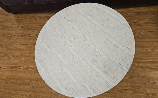 Basset White Stone Top Cocktail Table