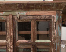 Reclaimed Wood 2 Glass Pane Door Media Furniture