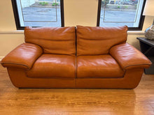 Roche Bobois 'Ascot' Cognac Leather Sofa