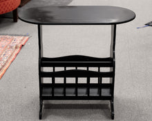 Black Oval Accent Table