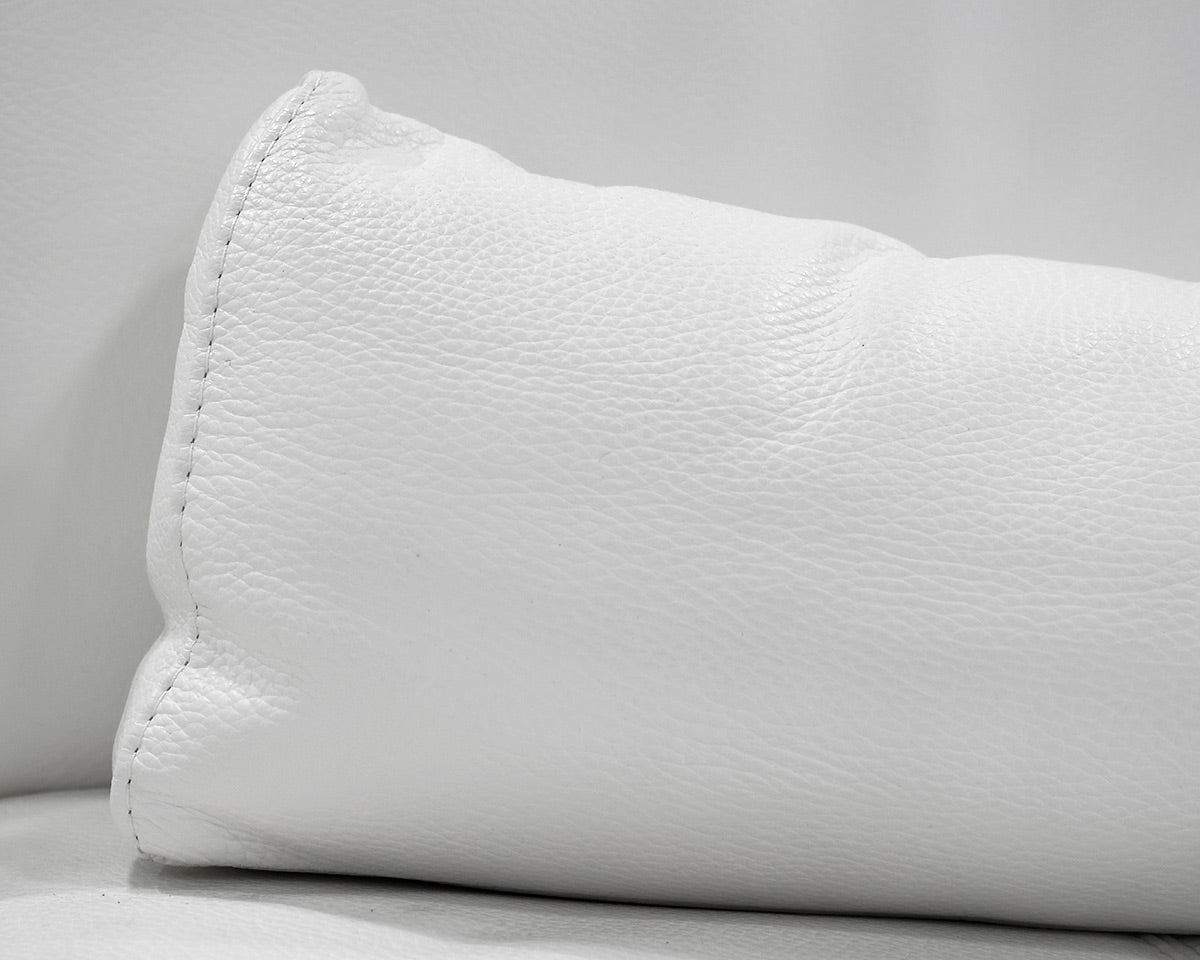 Giuseppe Nicoletti White Leather Sofa