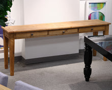 3-Drawer Plank Top Sideboard in Rustic Pine