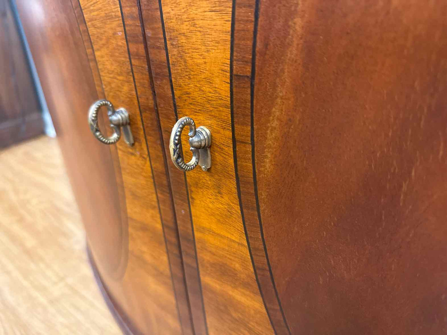 Ethan Allen Regency-Style Demi Lune Server