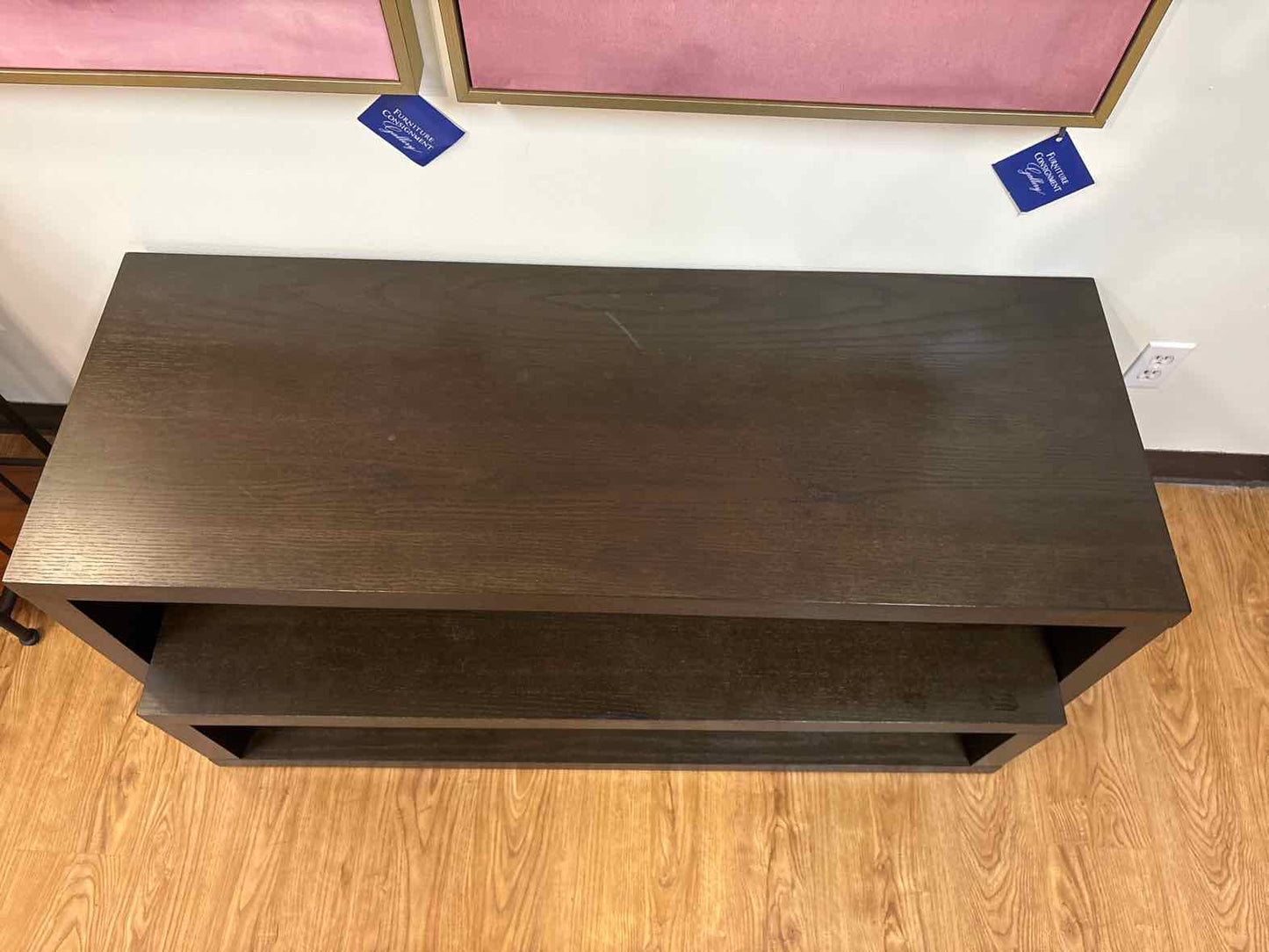 Espresso Console w/ Removable Shelf (AS IS)