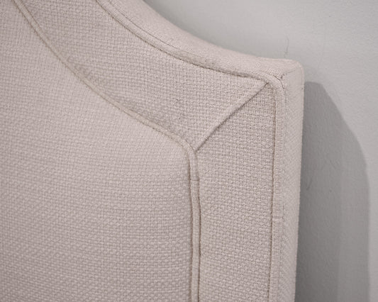 White Linen Queen Bed