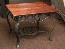 West Barnstable Maple Top Iron Base  Side Table