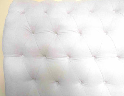 Basset 'Valencia' Ivory Upholstered Tufted Sleigh  King Bed