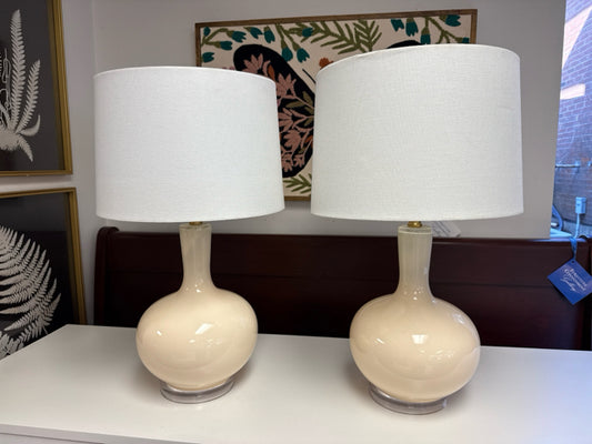 Pair of Cream Table Lamps